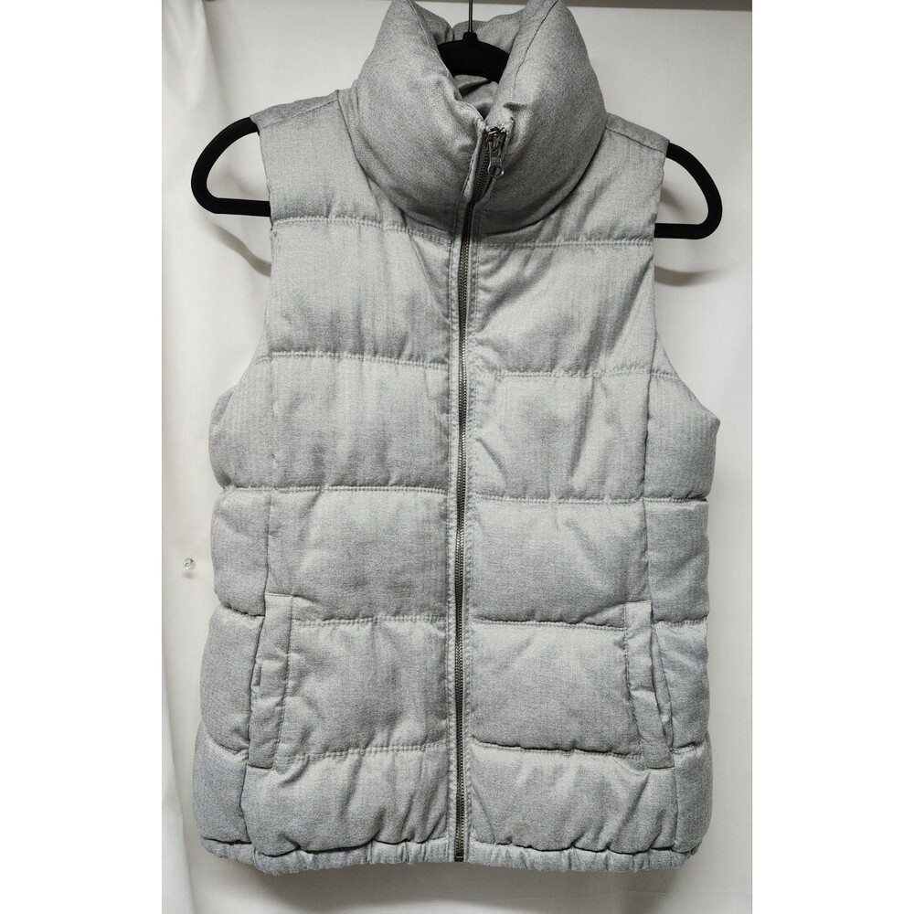 Old Navy Gray Puffer Vest Size Small Insulated